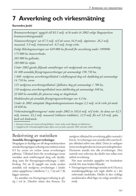 Skogsstatistisk Ã¥rsbok 2003.pdf - Skogsstyrelsen