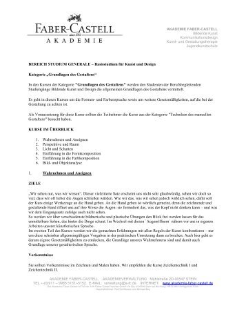 download studium gernerale - Akademie Faber-Castell