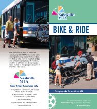 Bike and Ride - Nashville MTA