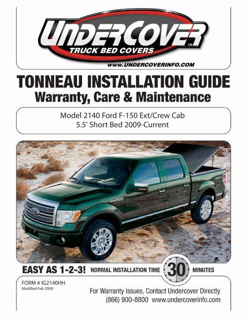 Model 2140 Ford F 150 Ext Crew Cab 5 5 Short Bed Undercover