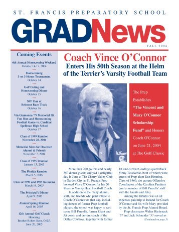 St. Francis GradNews Fall 04 - YourMembership.com