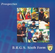 1999 Sixth Form Prospectus - brgs.me