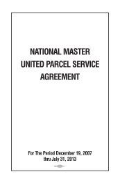 national master united parcel service agreement - Teamsters Local ...
