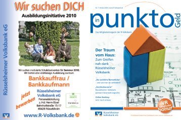 Der Traum vom Haus: - Rüsselsheimer Volksbank eG