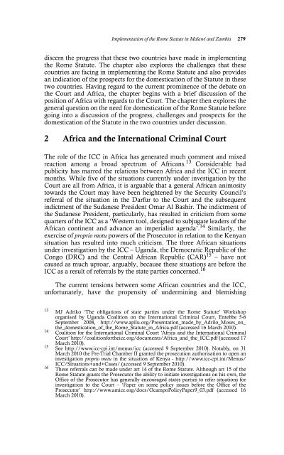 Prosecuting International Crimes in Africa - PULP - University of ...