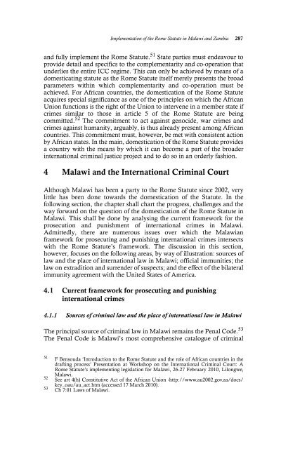 Prosecuting International Crimes in Africa - PULP - University of ...