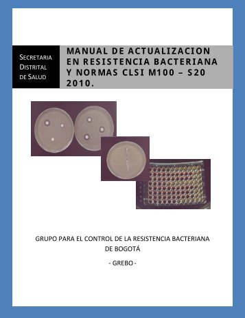 manual de resistencia bacteriana - Secretaría Distrital de Salud