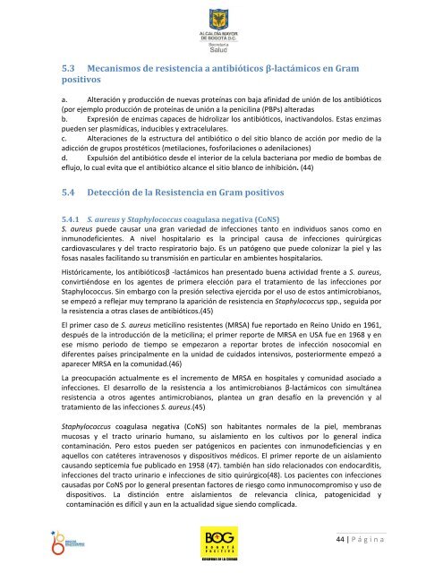 manual de resistencia bacteriana - Secretaría Distrital de Salud