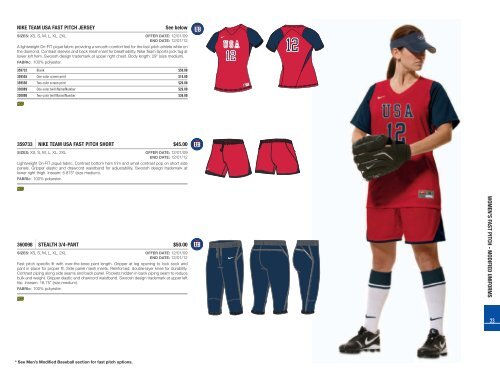 WOMEN'S FAST PITCH - Nike Team Sports