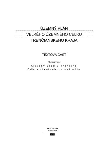 ÃPN VÃC TrenÄianskeho kraja - TrenÄiansky samosprÃ¡vny kraj