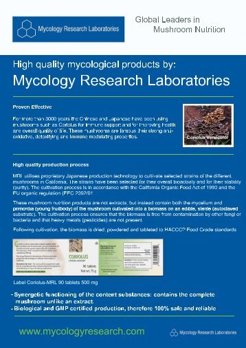 MRL Marketing Brochure Open.pdf - Mycology Research Laboratories