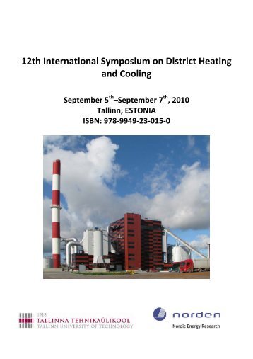 12th International Symposium on District Heating and Cooling