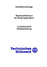 Holzbearbeitung - THW Ortsverband Eschweiler