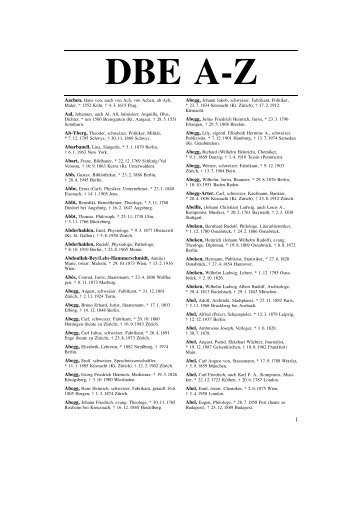 DBE A-Z