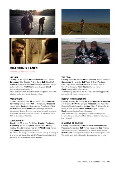 INDEX OF FILMS  - Raindance Film Festival