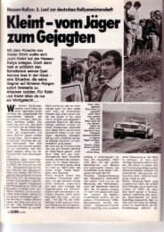 fm dern Porsche von fVdter Rfihrl wollte sich Jocft ... - Rallye Frieg