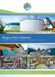 Biogas Plant Stimmer - UTS Biogas