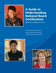 A Guide to Understanding National Board Certification - American ...
