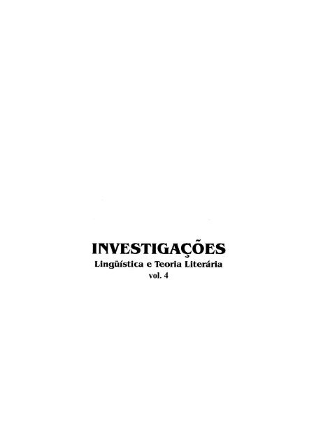 INVESTIGA~OES - Revista InvestigaÃ§Ãµes