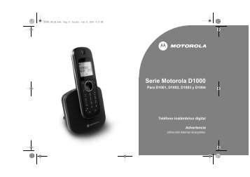 Serie Motorola D1000 - Telcom