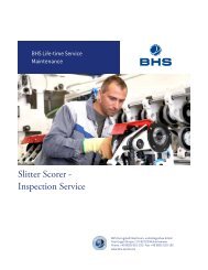 Slitter Scorer - Inspection Service - BHS ?? Corrugated