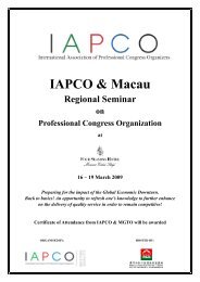 programme - IAPCO