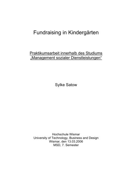 Fundraising In Kindergarten Kita Portal Mv