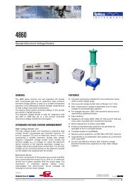 Standard Electronic Voltage Dividers - Haefely Test AG