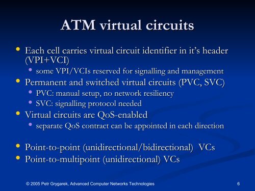 Asynchronous Transfer Mode (ATM) Broadband ISDN (B-ISDN)