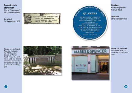 Bournemouth's Blue Plaques Bournemouth's Blue Plaques