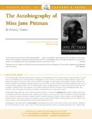 The Autobiography of Miss Jane Pittman The ... - Random House