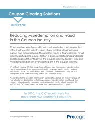 Reducing Misredemption and Fraud in the Coupon Industry