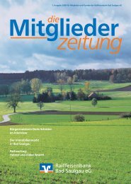 Mitglieder - Raiffeisenbank Bad Saulgau eG