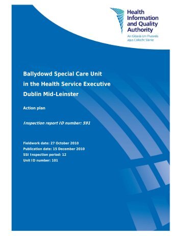 Ballydowd Special Care Unit in the Health Service ... - hiqa.ie