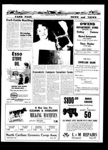 CARIBOO OBSERVER - the Quesnel &  District Museum and Archives