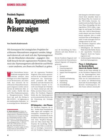 Als Topmanagement Präsenz zeigen - KUDERNATSCH Consulting ...