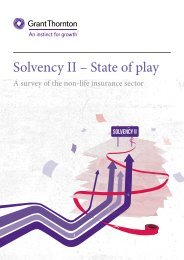 Solvency II â State of play - Grant Thornton