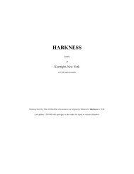 HARKNESS - the Delaware County, NY Genealogy and History Site