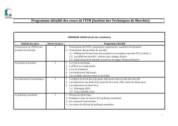 [pdf] - Programme dÃ©taillÃ© ITM 2014-2015 - CFPB