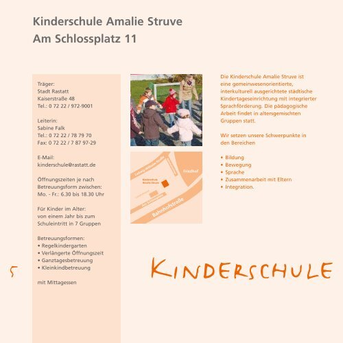 Kindertageseinrichtungen - Stadt Rastatt