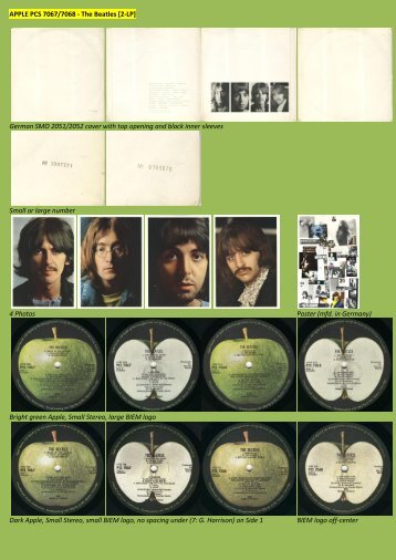 APPLE PCS 7067/7068 - The Beatles [2-LP ... - applerecords.nl