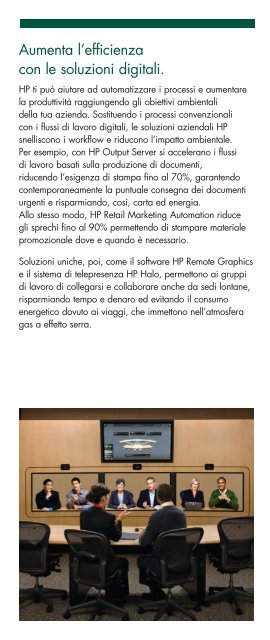 Programma HP Eco Solutions. (546KB, PDF) - Hewlett-Packard