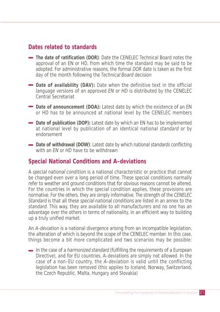 Primer on Standards - OEK - OVE