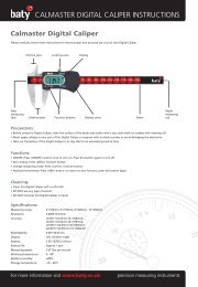 Calmaster Digital Caliper - Baty International