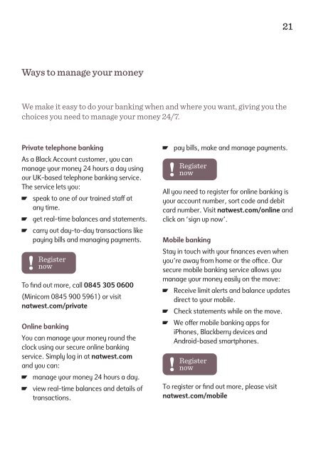 Helping you make the most of your Black Account - NatWest