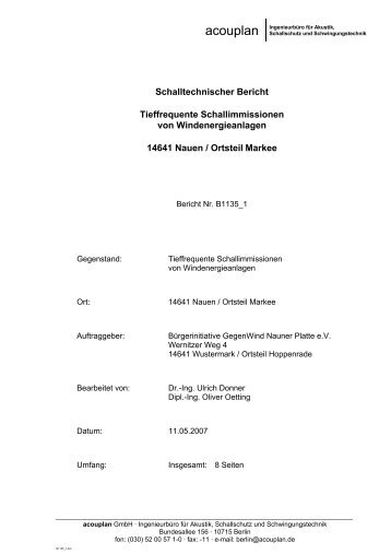 acouplan Ingenieurbüro für Akustik, Schallschutz und