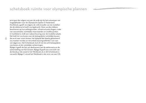 Schetsboek ruimte voor olympische spelen - Sport Knowhow XL