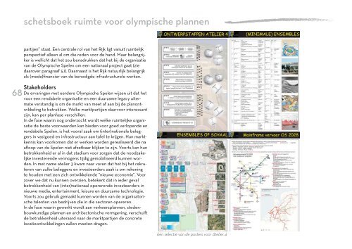 Schetsboek ruimte voor olympische spelen - Sport Knowhow XL