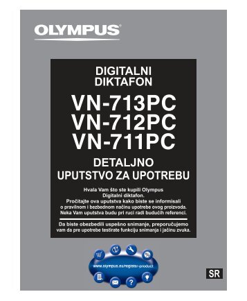 detaljno uputstvo za upotrebu digitalni diktafon - Olympus