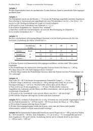 mechanischen Schwingungen